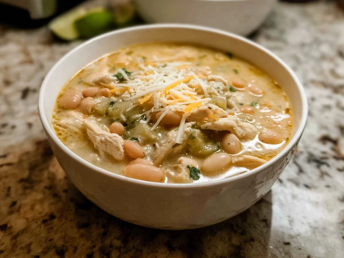 Creamy White Chicken Chili: Quick & Comforting Meal - Image 1