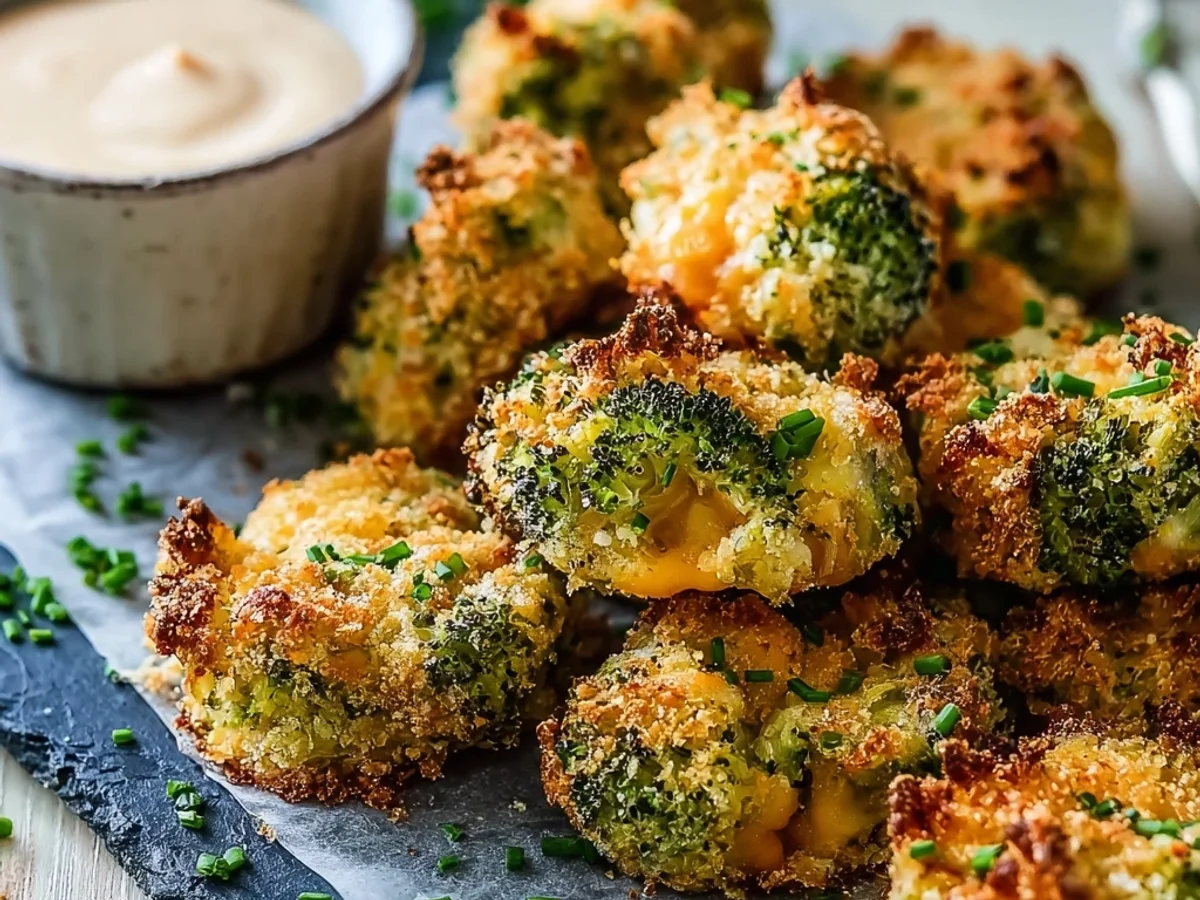 Crispy Air Fryer Broccoli Cheddar Poppers: Snack Time Win - Image 1