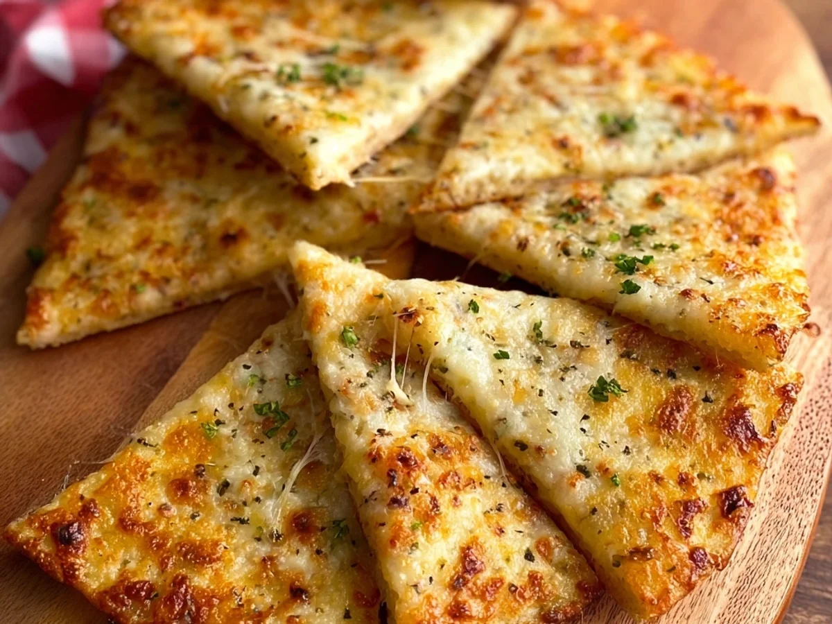 Crispy Air Fryer Cheesy Tortilla Garlic Bread - Image 2