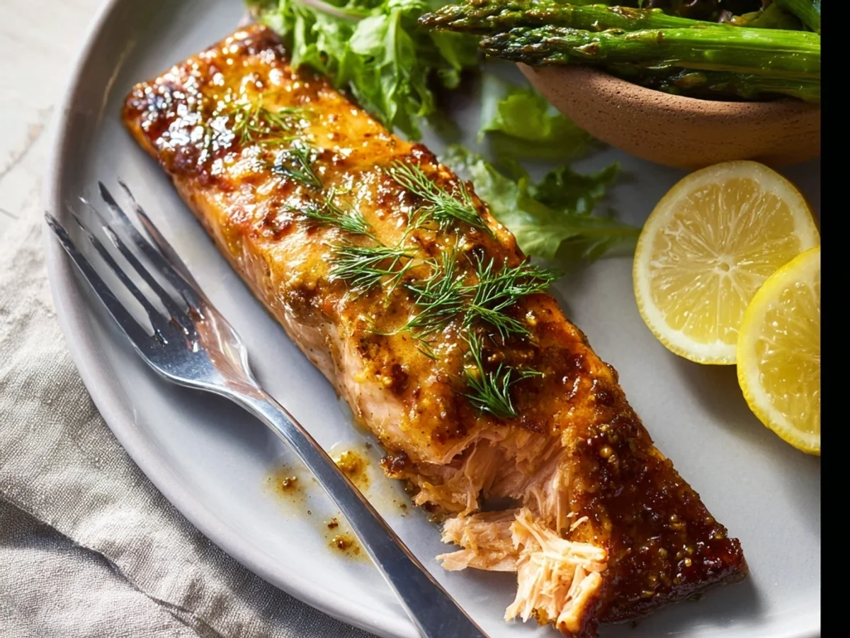 Crispy Air Fryer Honey Mustard Salmon Fillets - Image 2