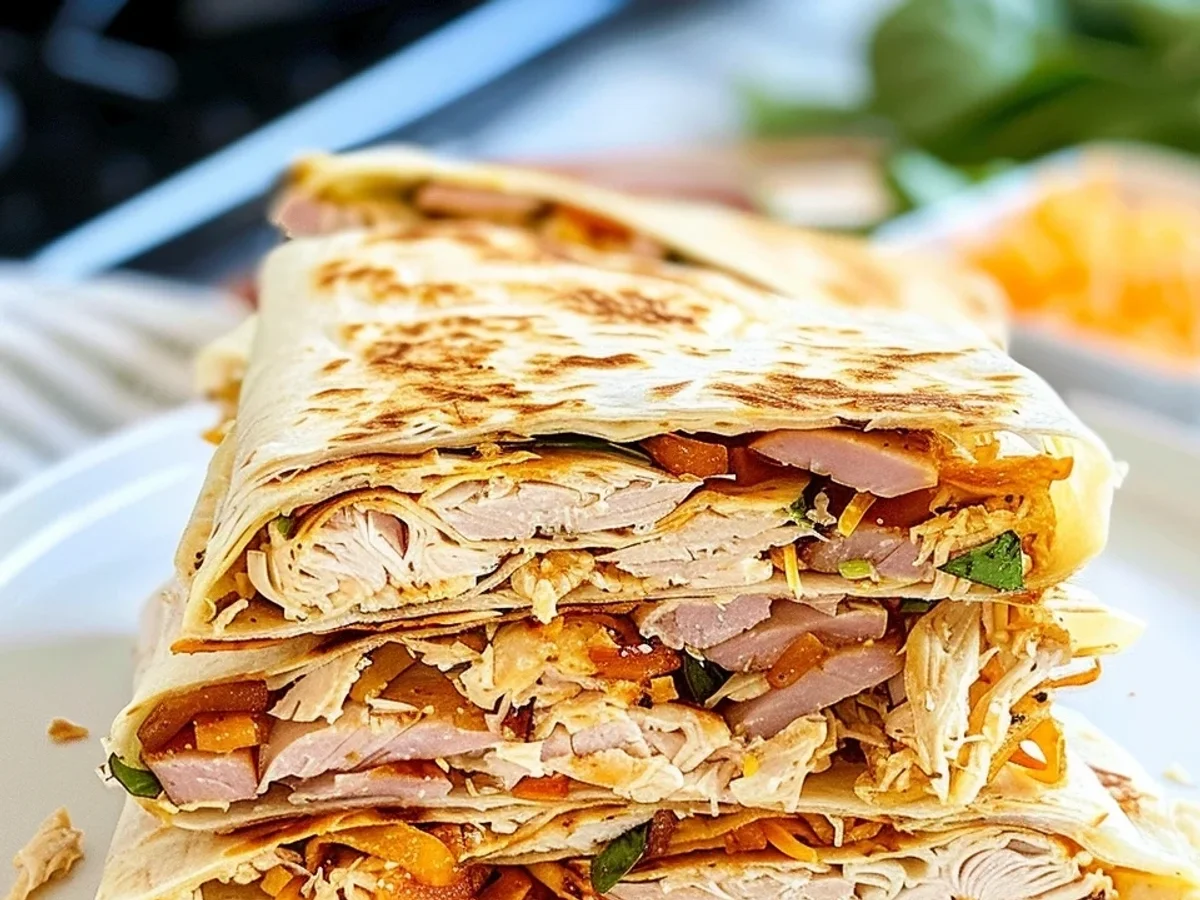 Crispy Air Fryer Ranch Crunchwrap: Chicken, Turkey, Ham! - Image 1