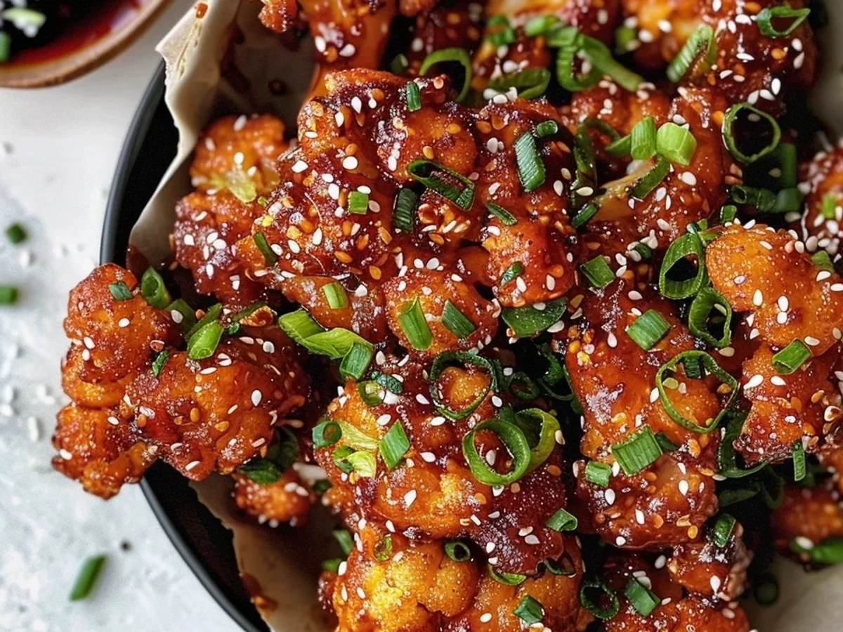 Crispy Air Fryer Sesame Cauliflower Wings for Game Night - Image 1