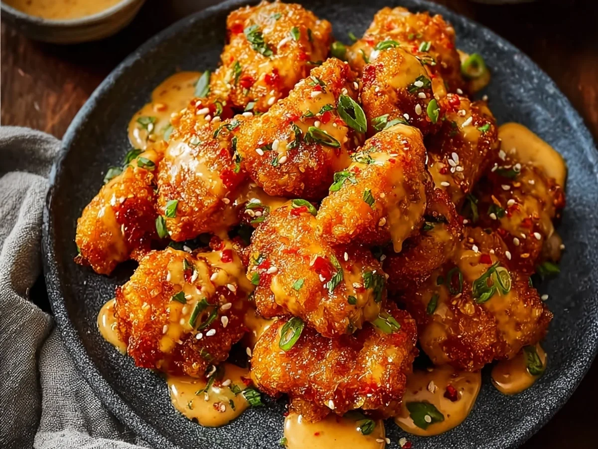 Crispy Bang Bang Chicken with Sweet Spicy Sauce - Image 1