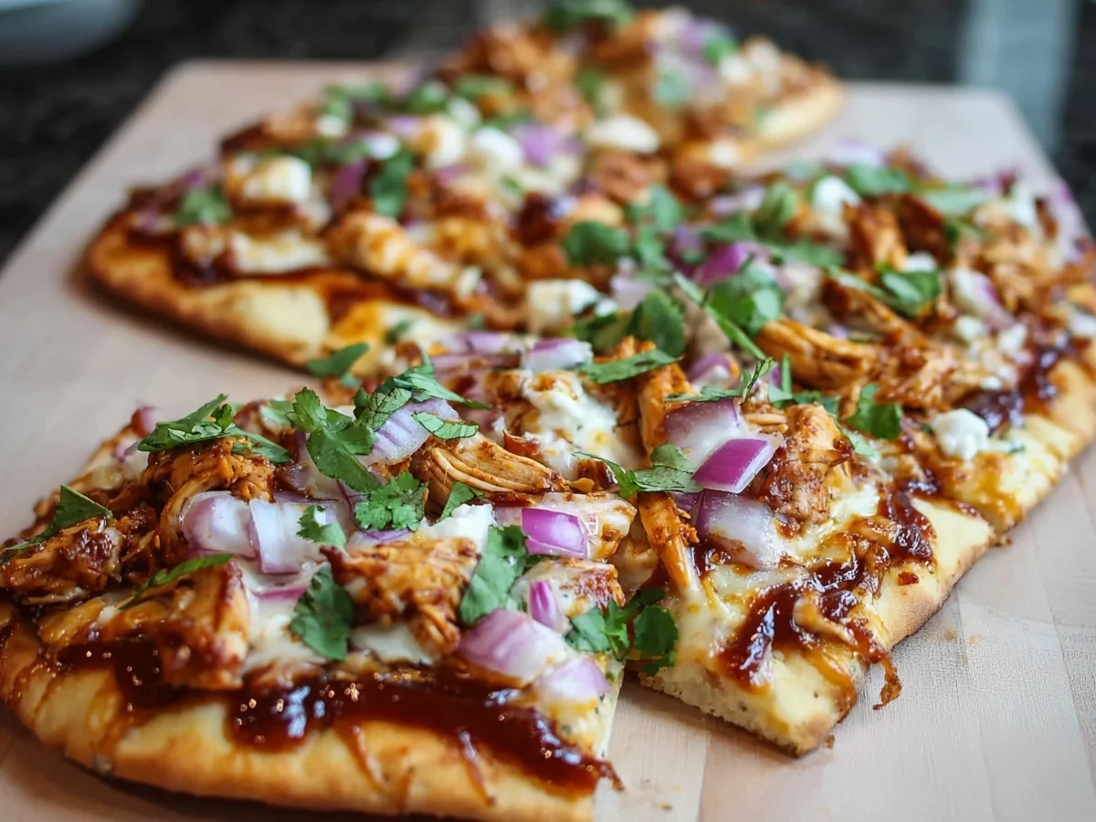 Crispy BBQ Chicken Flatbread: High Protein Dinner - Image 2