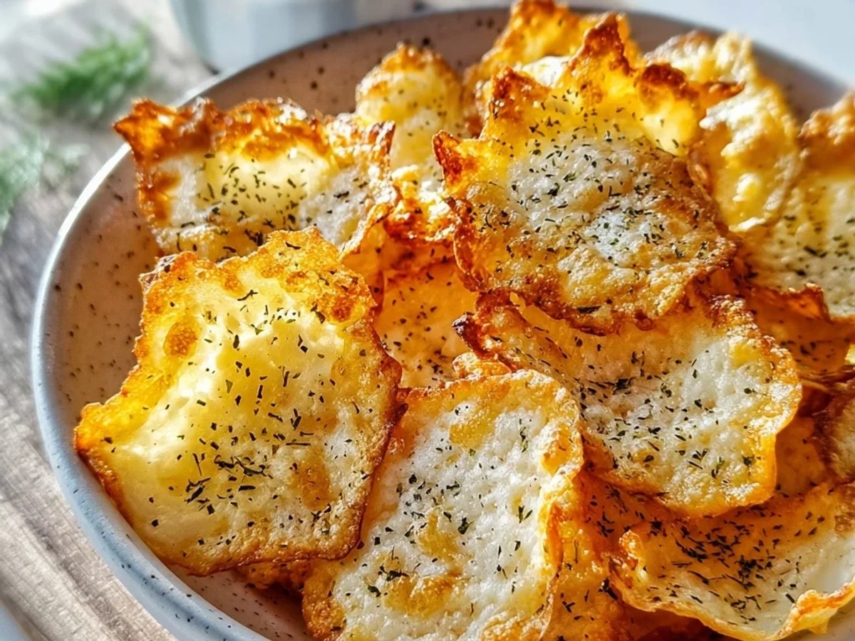 Crispy Cottage Cheese Chips: Protein-Packed Snacking - Image 1