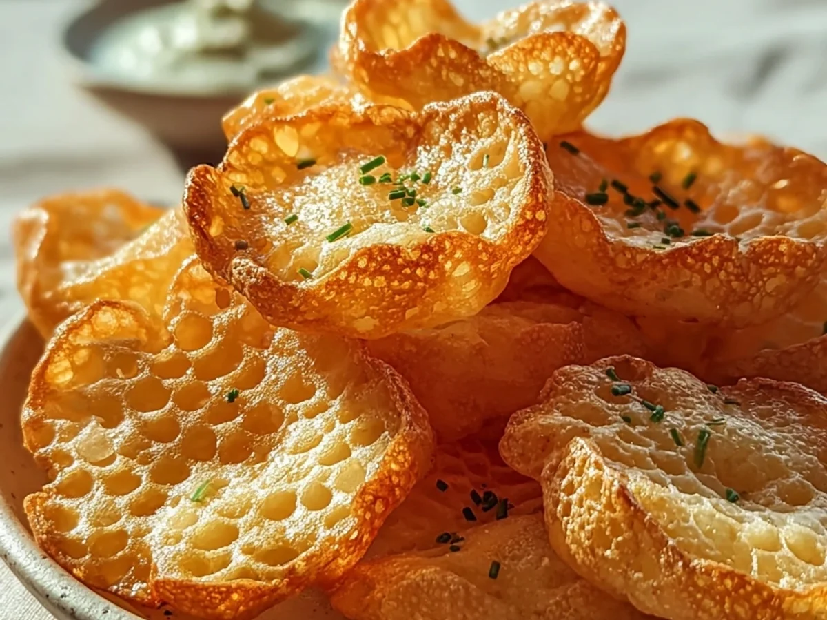 Crispy Cottage Cheese Chips: Savory High-Protein Snack - Image 1