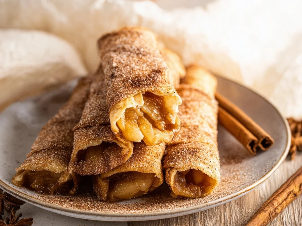 Crispy Easy Air Fryer Apple Pie Taquitos: A Sweet Treat - Image 1