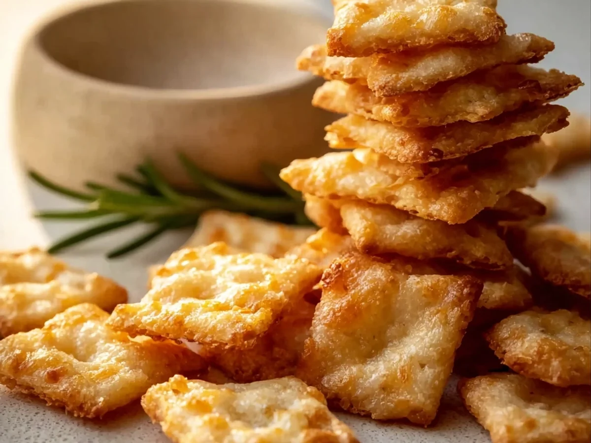 Crispy Homemade Cheese Crackers: A Savory Treat - Image 2