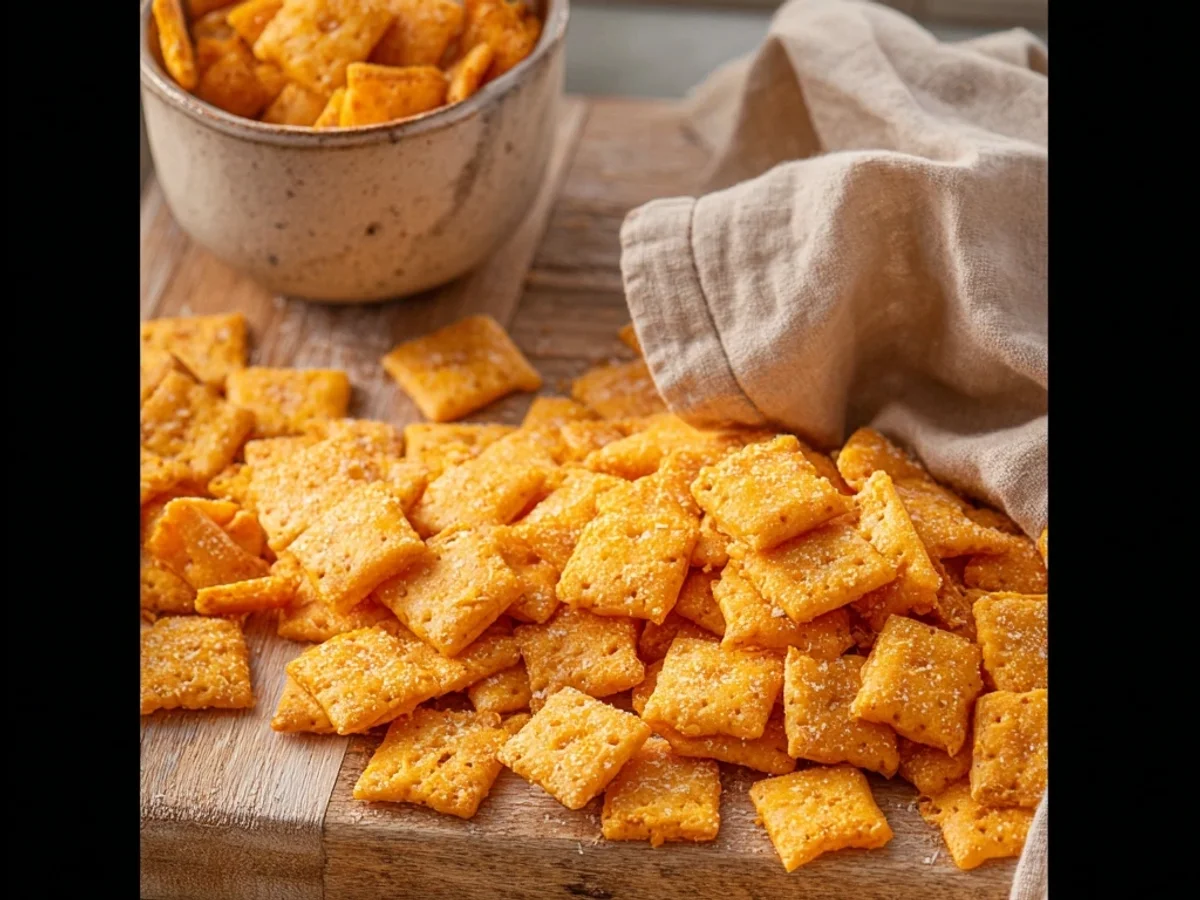 Crispy Homemade Cheez Its: A Cheesy Snack Dream - Image 1