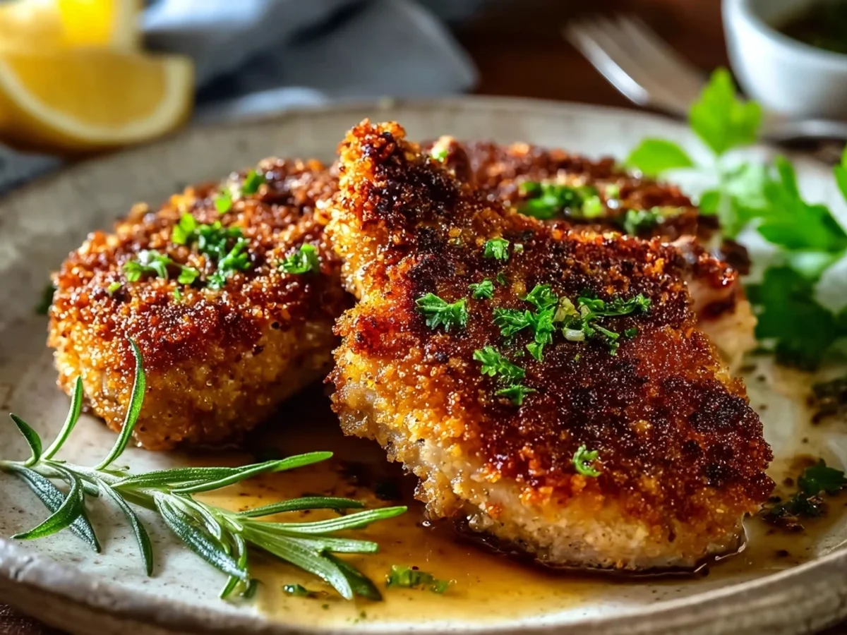 Crispy Parmesan Crusted Lamb Chops Recipe - Image 1