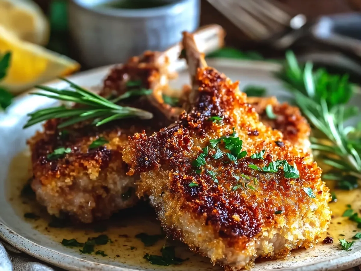 Crispy Parmesan Crusted Lamb Chops Recipe - Image 2