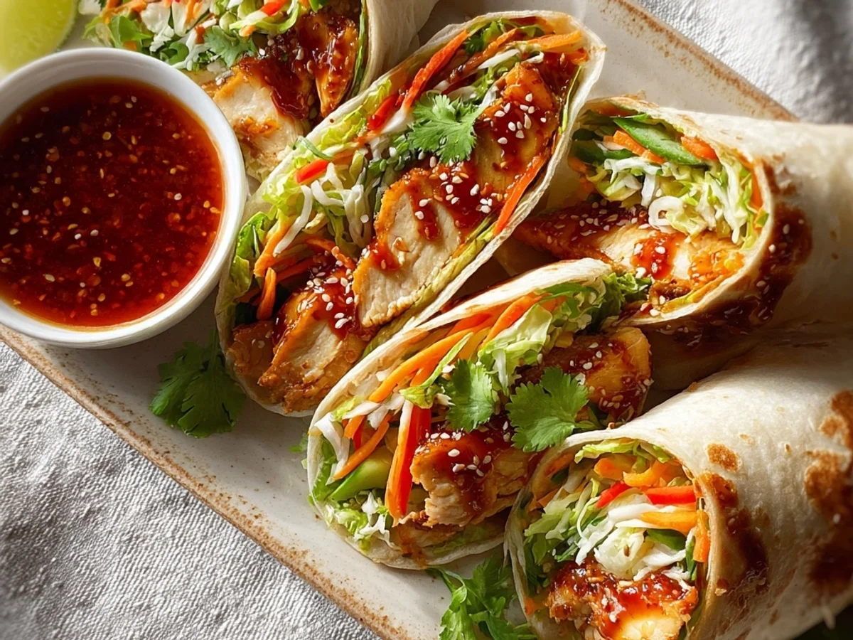 Crispy Sweet Chili Chicken Wraps: My Weeknight Favorite - Image 1