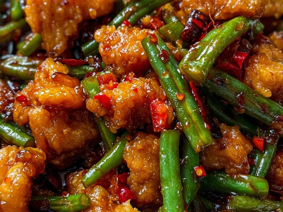 Crispy Sweet Chili Thai Chicken & Green Bean Stir Fry - Image 1