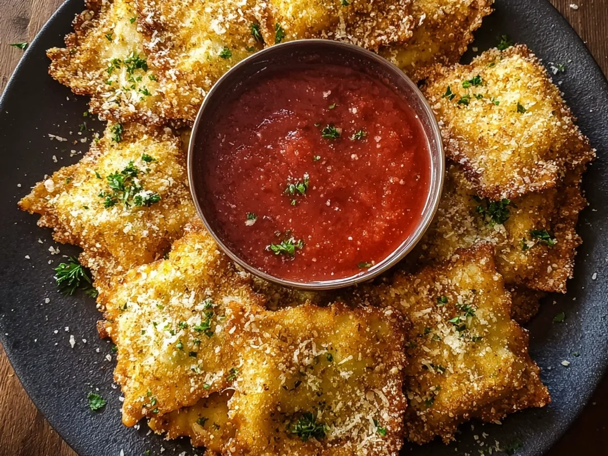 Crispy Toasted Ravioli in Air Fryer or Oven - Image 1