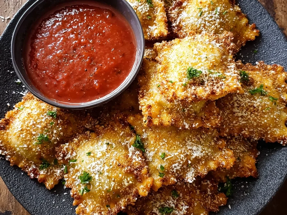 Crispy Toasted Ravioli in Air Fryer or Oven - Image 2