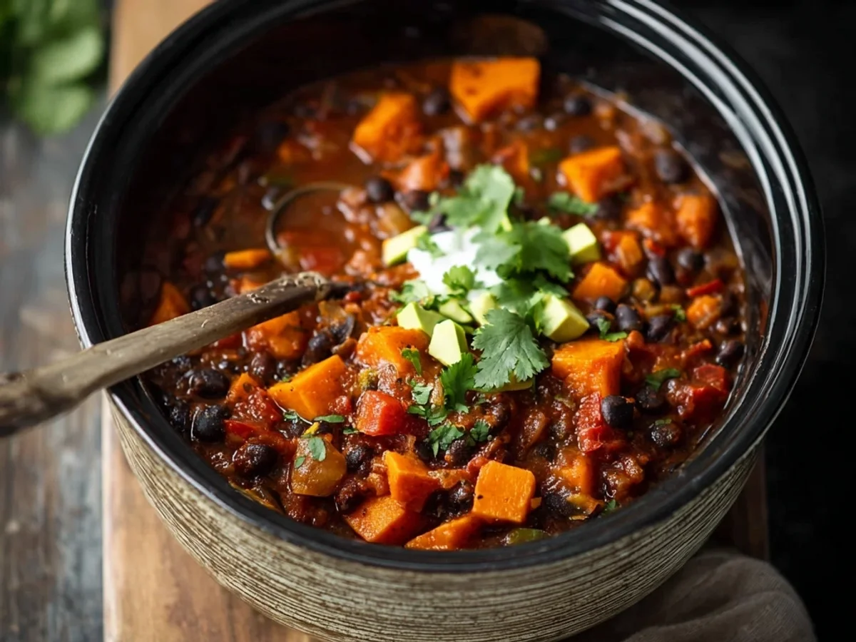 Crock Pot Sweet Potato Black Bean Chili: Hearty & Simple - Image 2
