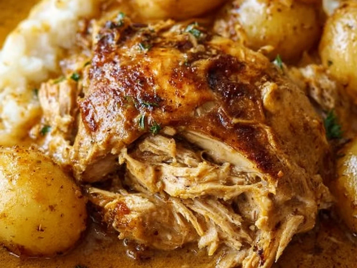 Crockpot Chicken Gravy: Easy Slow Cooker Dinner - Image 1