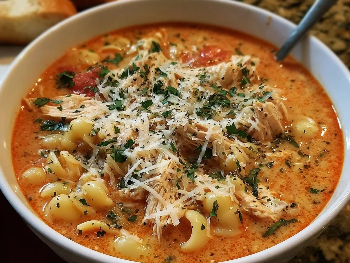 Crockpot Chicken Parmesan Soup Recipe - Image 1