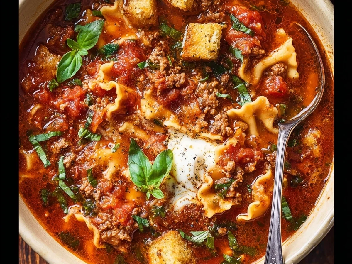 Crockpot Lasagna Soup: Homestyle Comfort, Easy Weeknight - Image 2