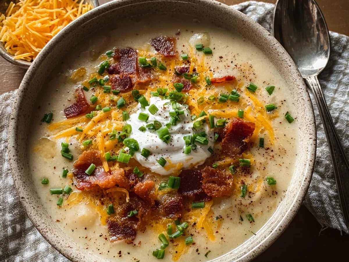 Crockpot Loaded Baked Potato Soup: Hearty & Simple - Image 2
