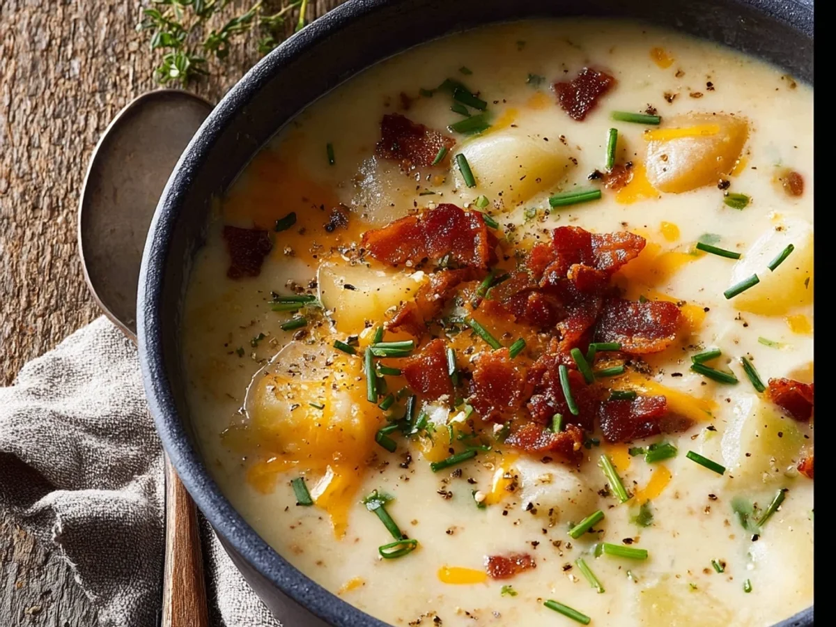Crockpot Potato Soup: Hearty & Creamy Comfort Bowl - Image 1