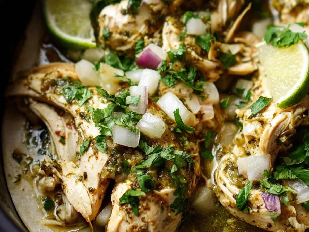 Crockpot Salsa Verde Chicken: Easy & Flavorful Dinner - Image 2