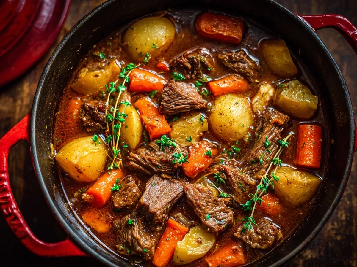 Dutch Oven Beef Stew: Hearty & Flavorful Dinner - Image 1