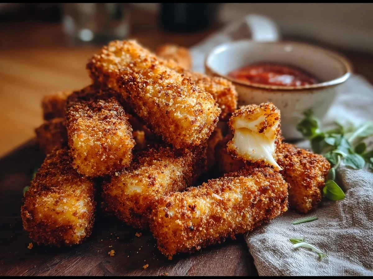 Easy Air Fryer Mozzarella Sticks: Crispy & Quick Snack - Image 1