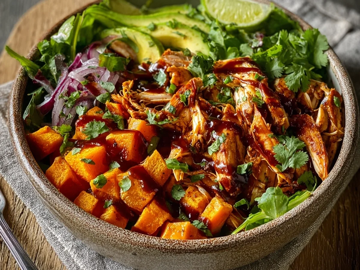 Easy BBQ Chicken Sweet Potato Bowl: Weeknight Wonder - Image 2