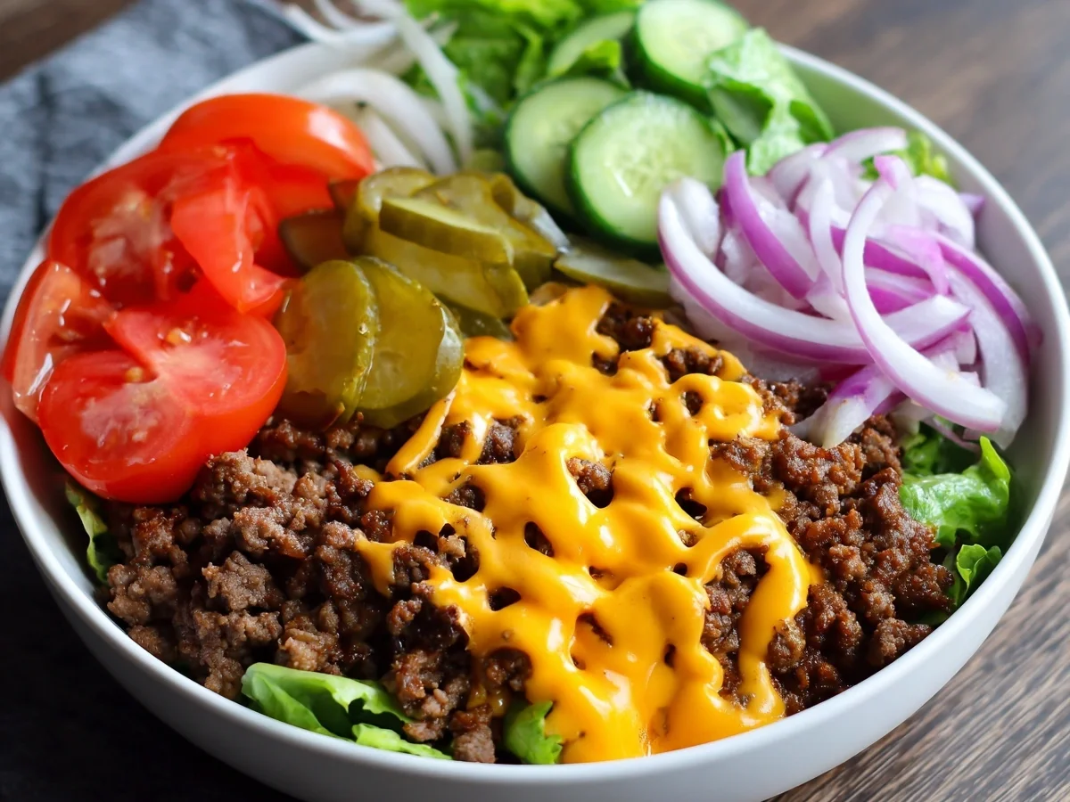 Easy Burger Bowls: Delicious Low-Carb Dinner Recipe - Image 2