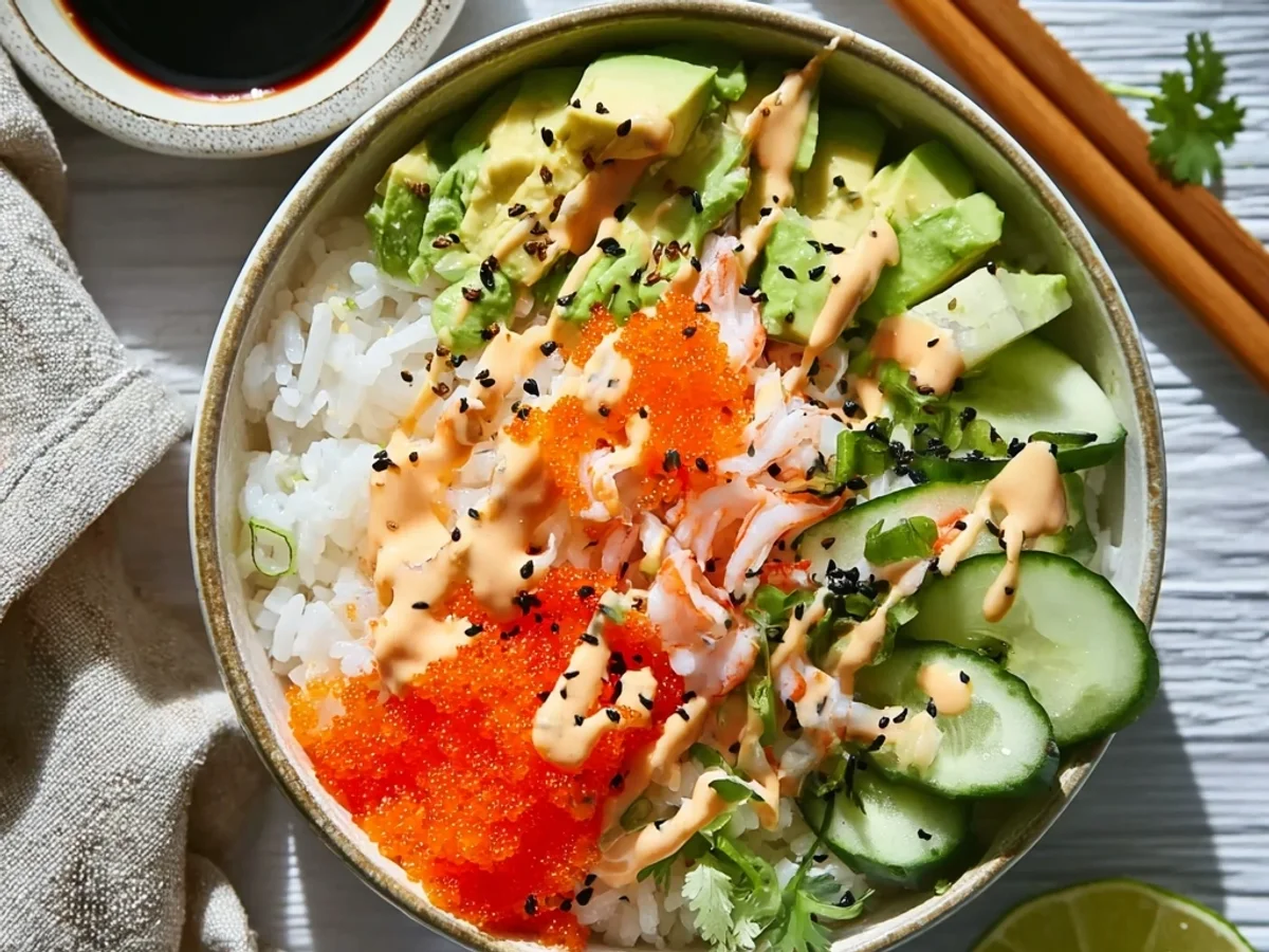 Easy California Roll Sushi Bowls: Quick Weeknight Meal - Image 1