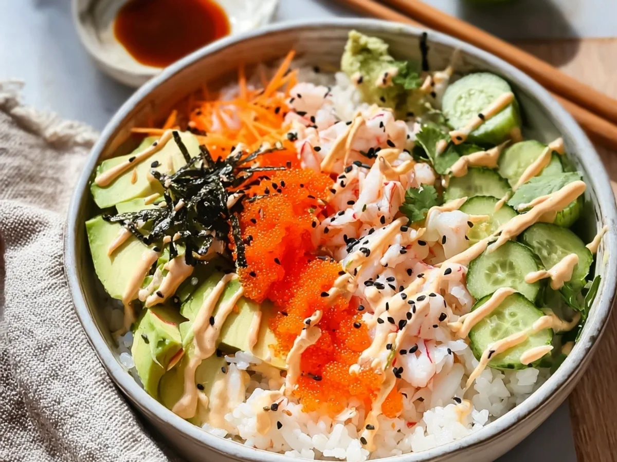 Easy California Roll Sushi Bowls: Quick Weeknight Meal - Image 2