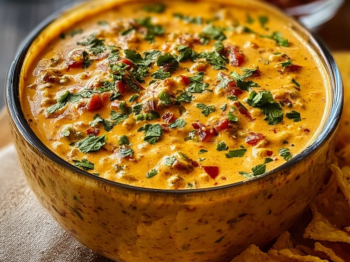 Easy Cheesy Rotel Ranch Queso Dip: A Crowd-Pleasing Delight - Image 1