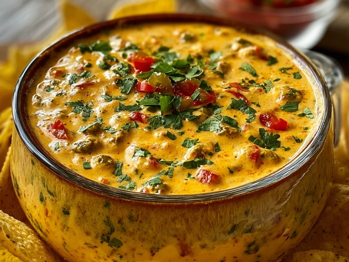 Easy Cheesy Rotel Ranch Queso Dip: A Crowd-Pleasing Delight - Image 2