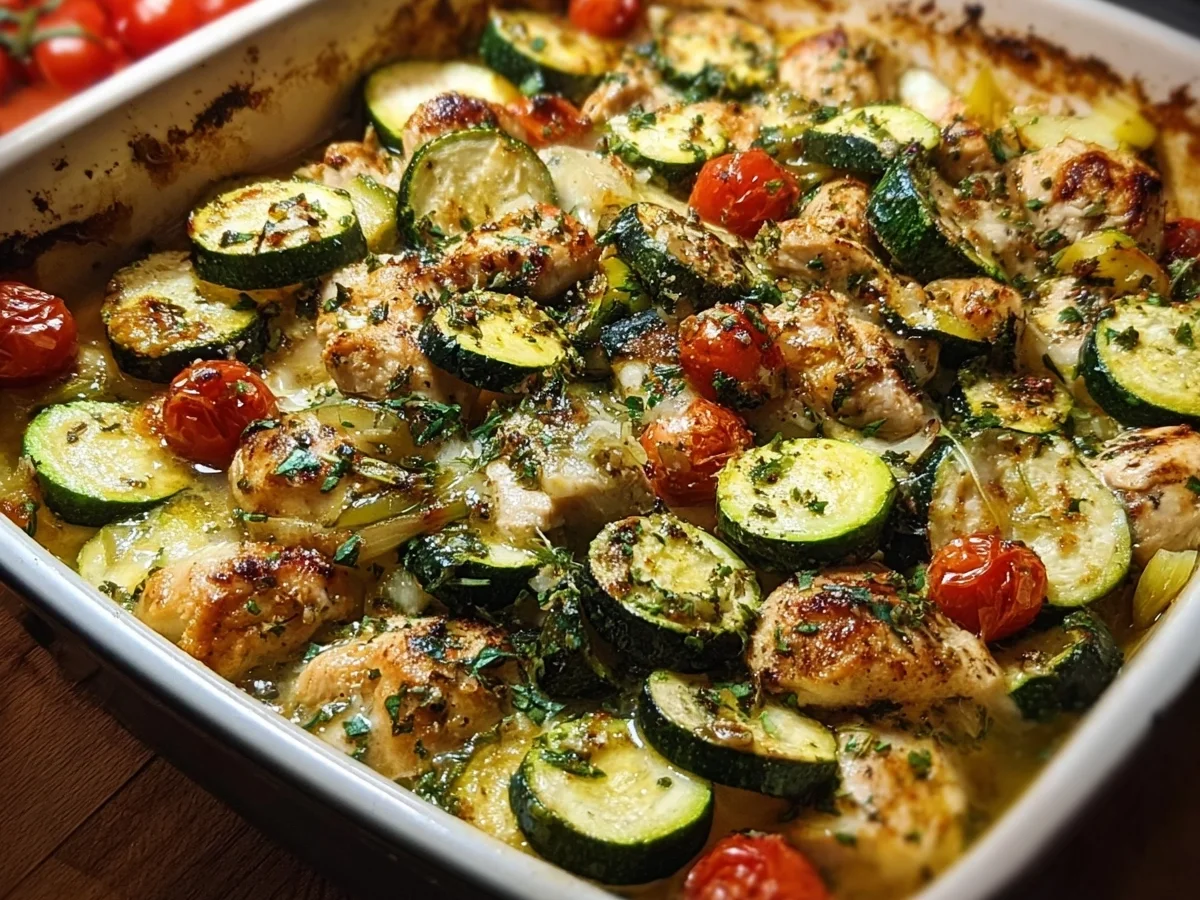 Easy Chicken Zucchini Bake: Healthy One-Dish Meal - Image 1