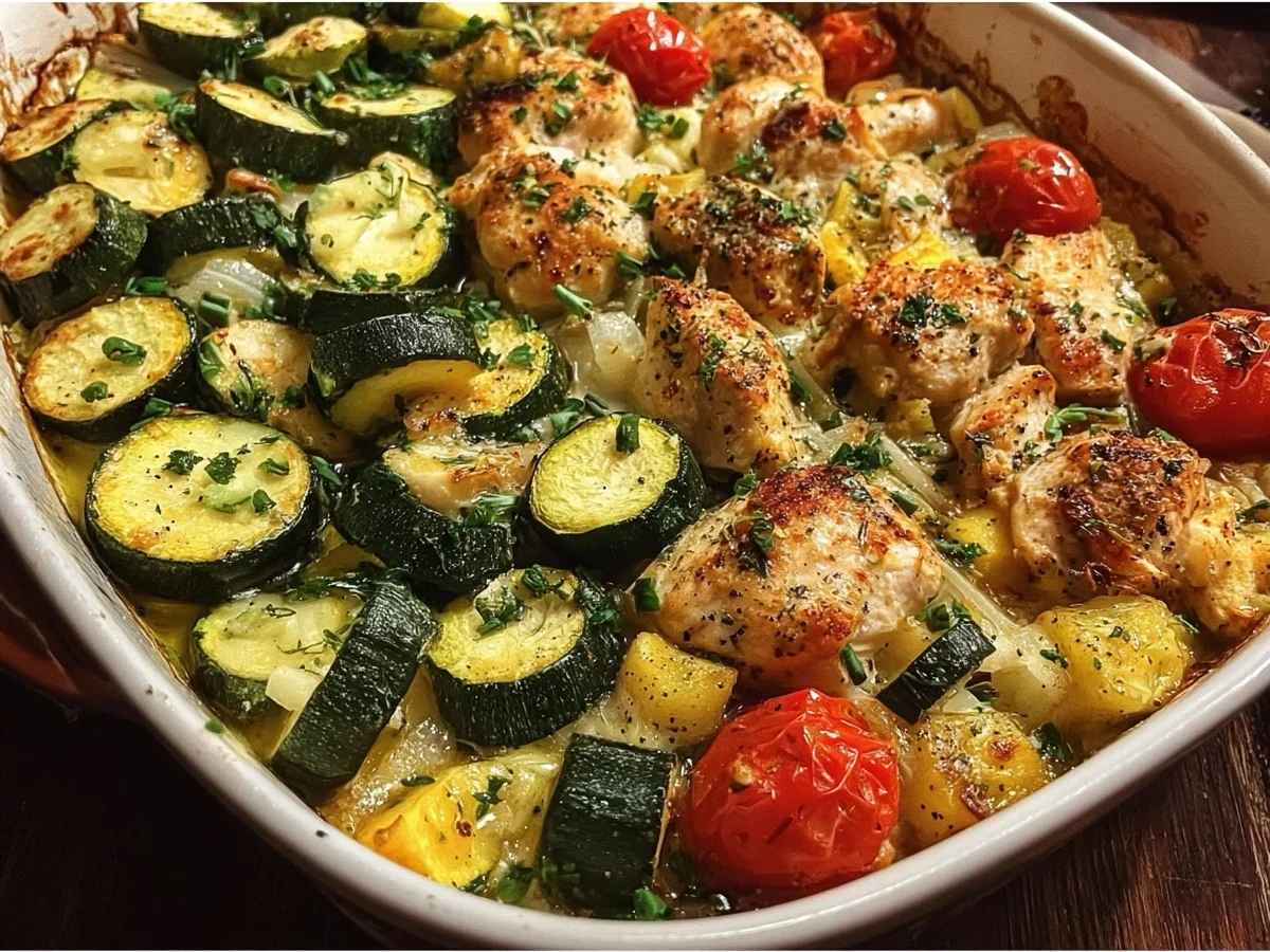 Easy Chicken Zucchini Bake: Healthy One-Dish Meal - Image 2