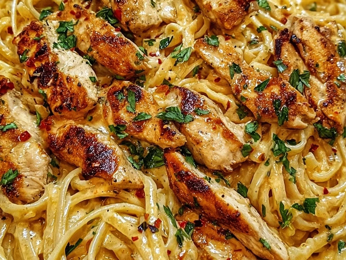 Easy Cowboy Butter Chicken Linguine - Image 1