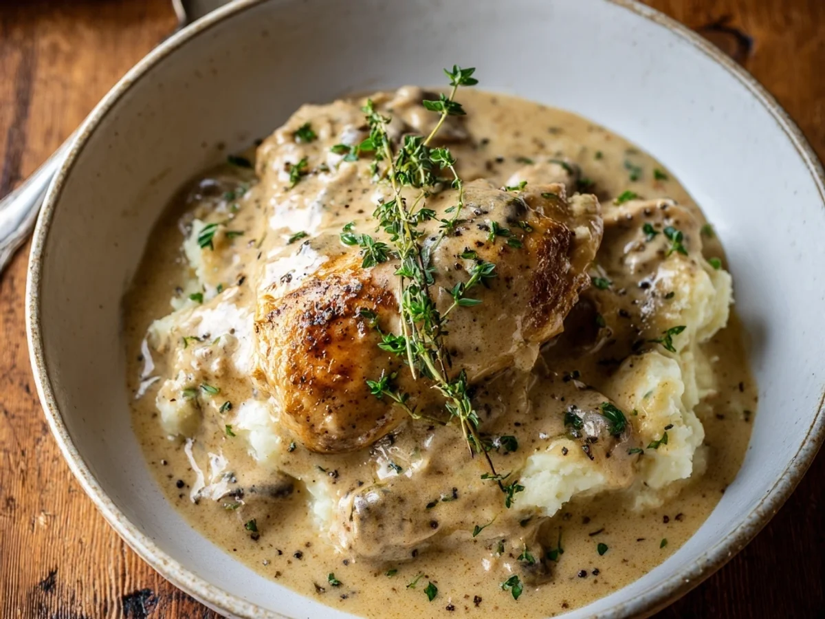 Easy Crockpot Chicken and Gravy: Simple Dinner - Image 1