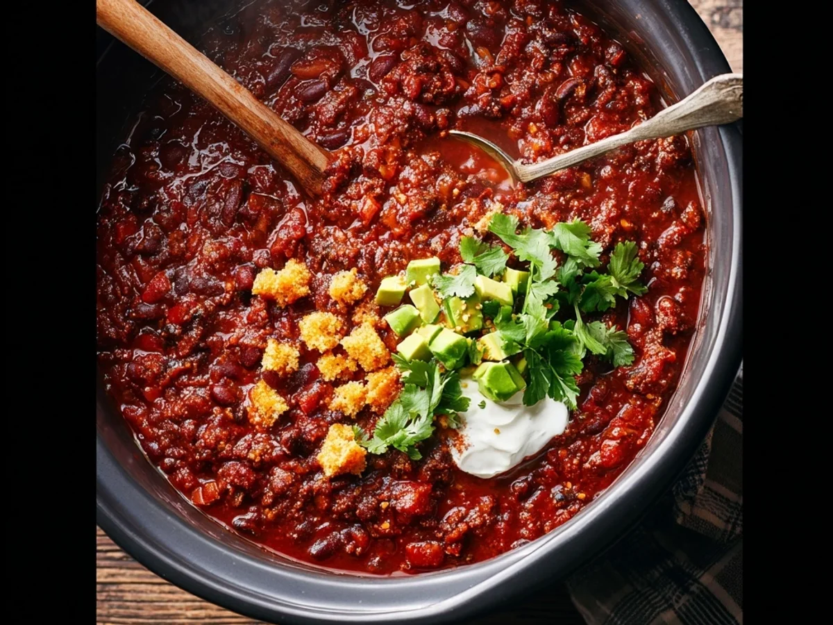 Easy Crockpot Chili Recipe: Hearty Weeknight Meal - Image 2