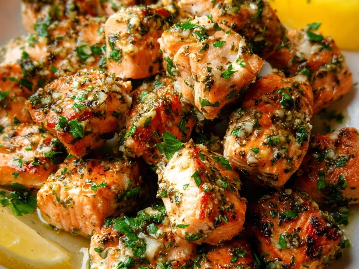 Easy Garlic Butter Salmon Bites - Image 2