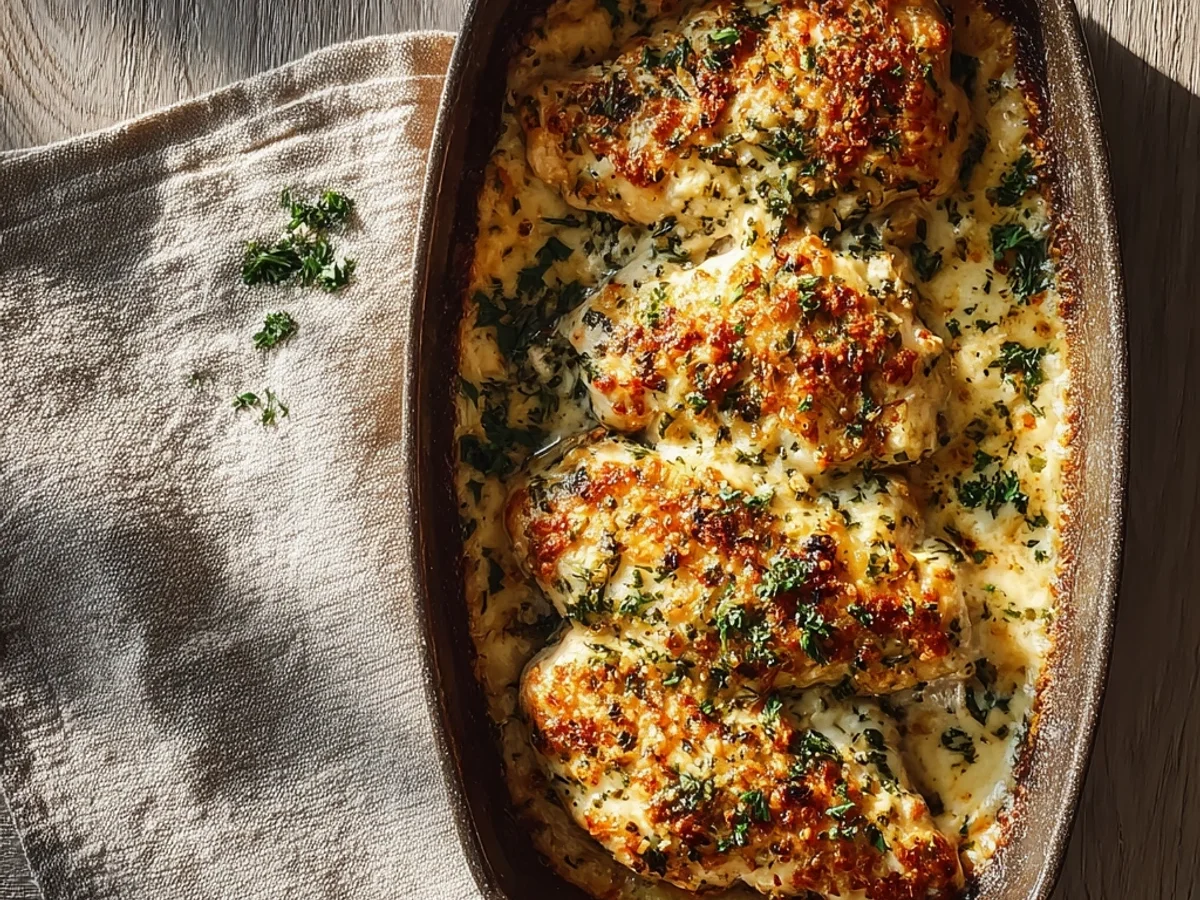 Easy Garlic Parmesan Chicken Bake: A Simple Meal - Image 1