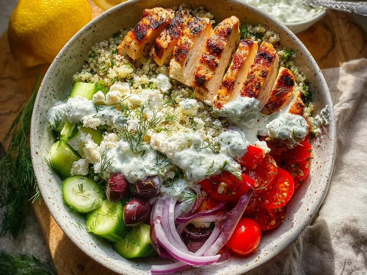 Easy Greek Chicken Bowls Recipe: Zesty Weeknight - Image 2
