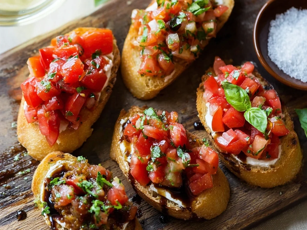 Easy Italian Bruschetta: Fresh Tomato & Basil Bites - Image 1