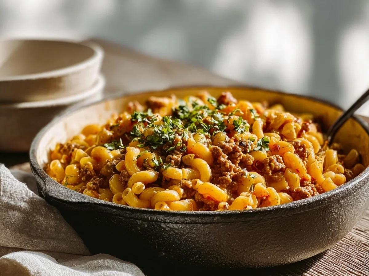 Easy One Pot Cheeseburger Macaroni: Weeknight Comfort - Image 1