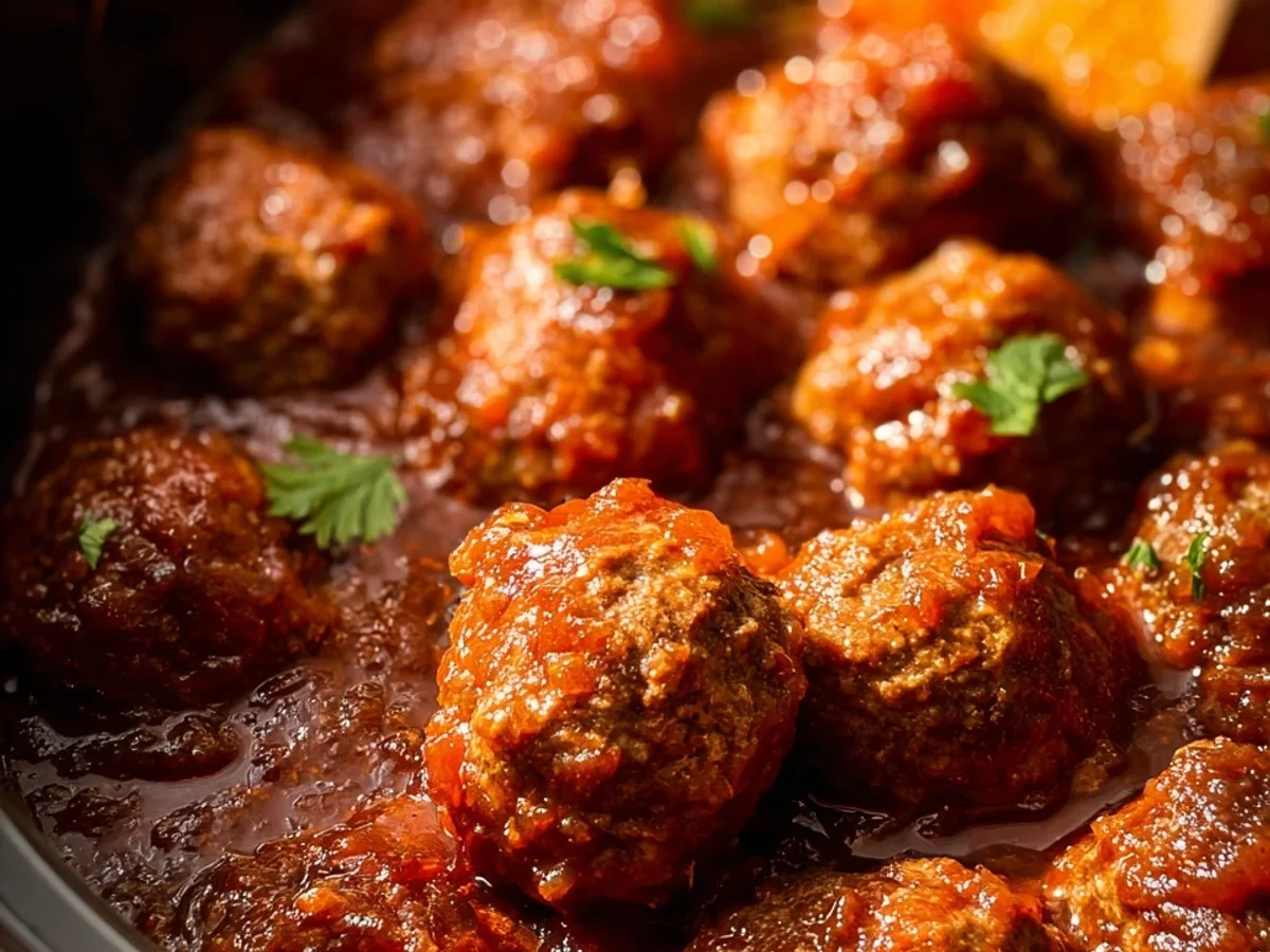 Easy Slow Cooker Meatballs Recipe - Image 1