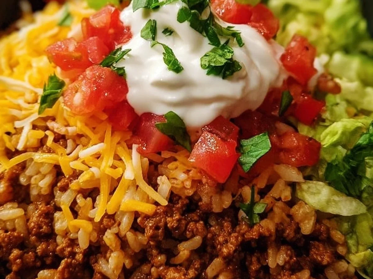 Easy Taco Rice Bowl: Quick Family Dinner Recipe - Image 2