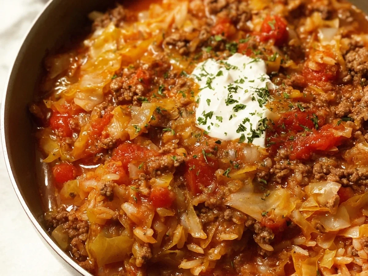 Easy Unstuffed Cabbage Rolls: Quick Weeknight Meal - Image 1