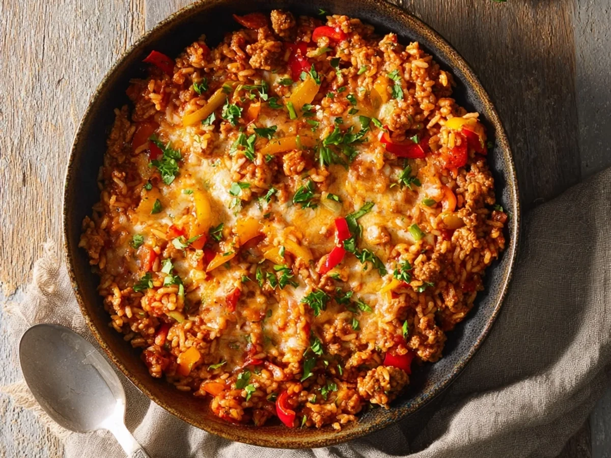 Easy Unstuffed Peppers Recipe: Quick Skillet Dinner - Image 1