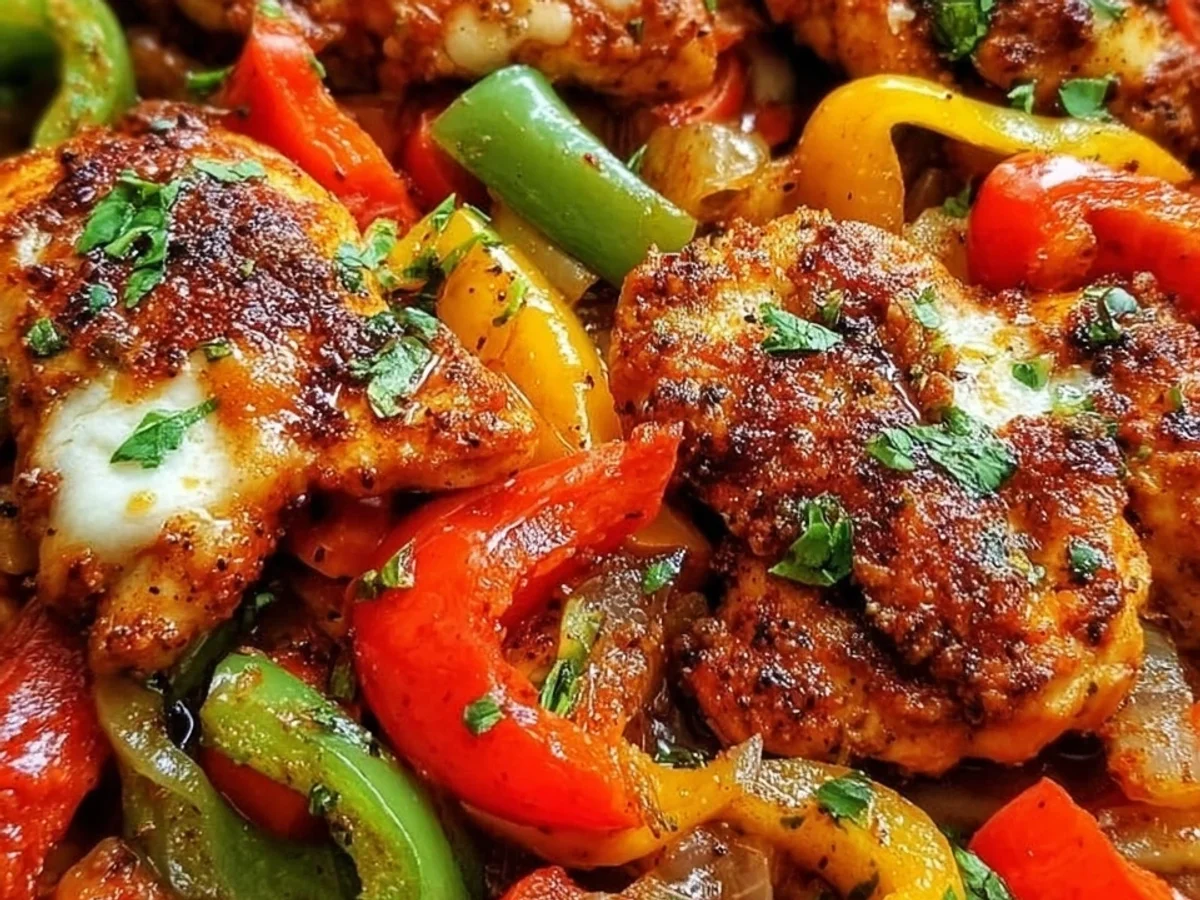 Flavorful Cajun Chicken with Bell Peppers Skillet - Image 1