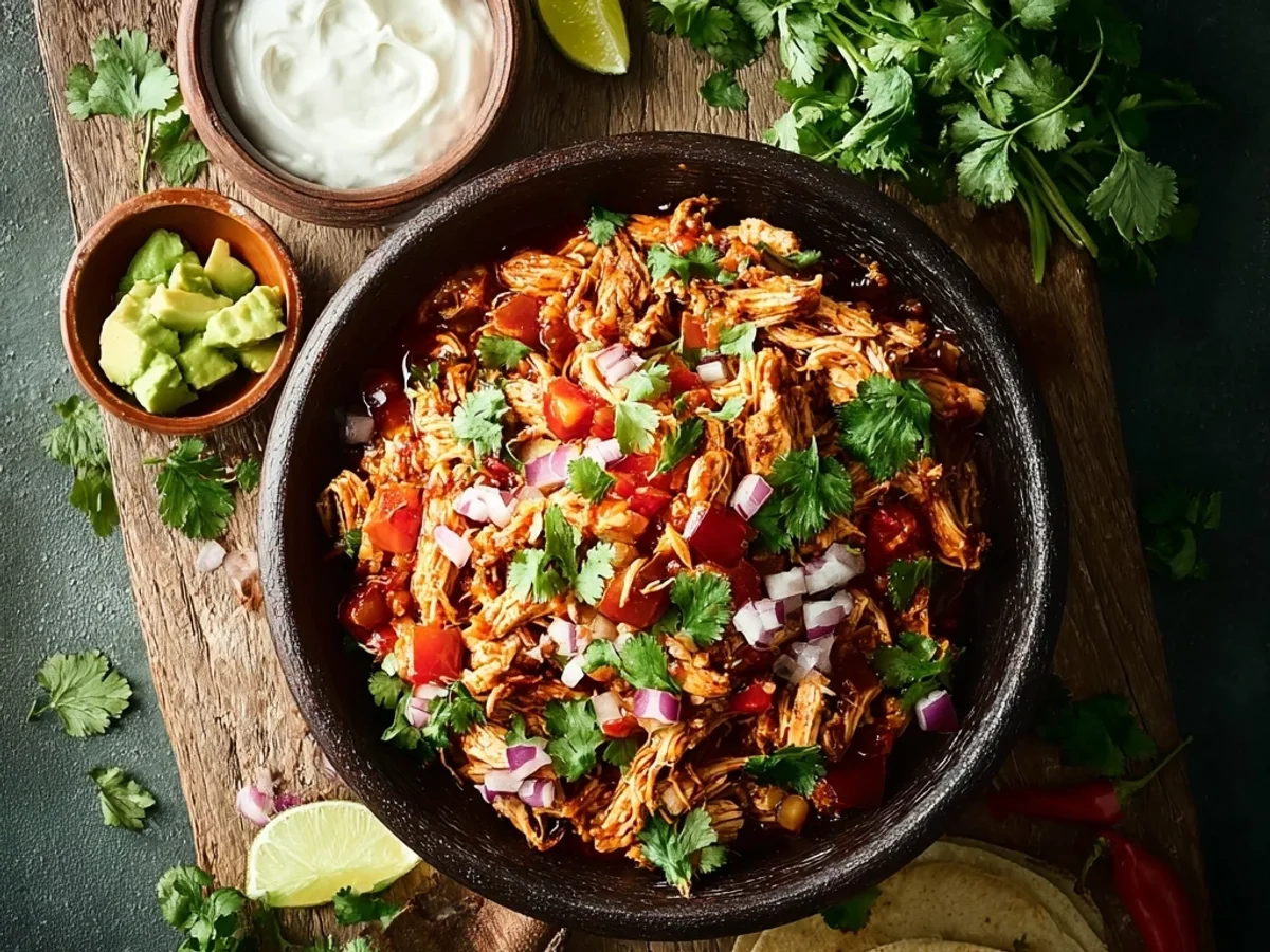 Flavorful Mexican Pulled Chicken: Easy Weeknight Tacos - Image 1